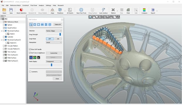 Verisurf Quick Surface Shining3D Software