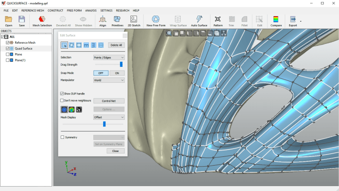 Verisurf Quick Surface Shining3D Software