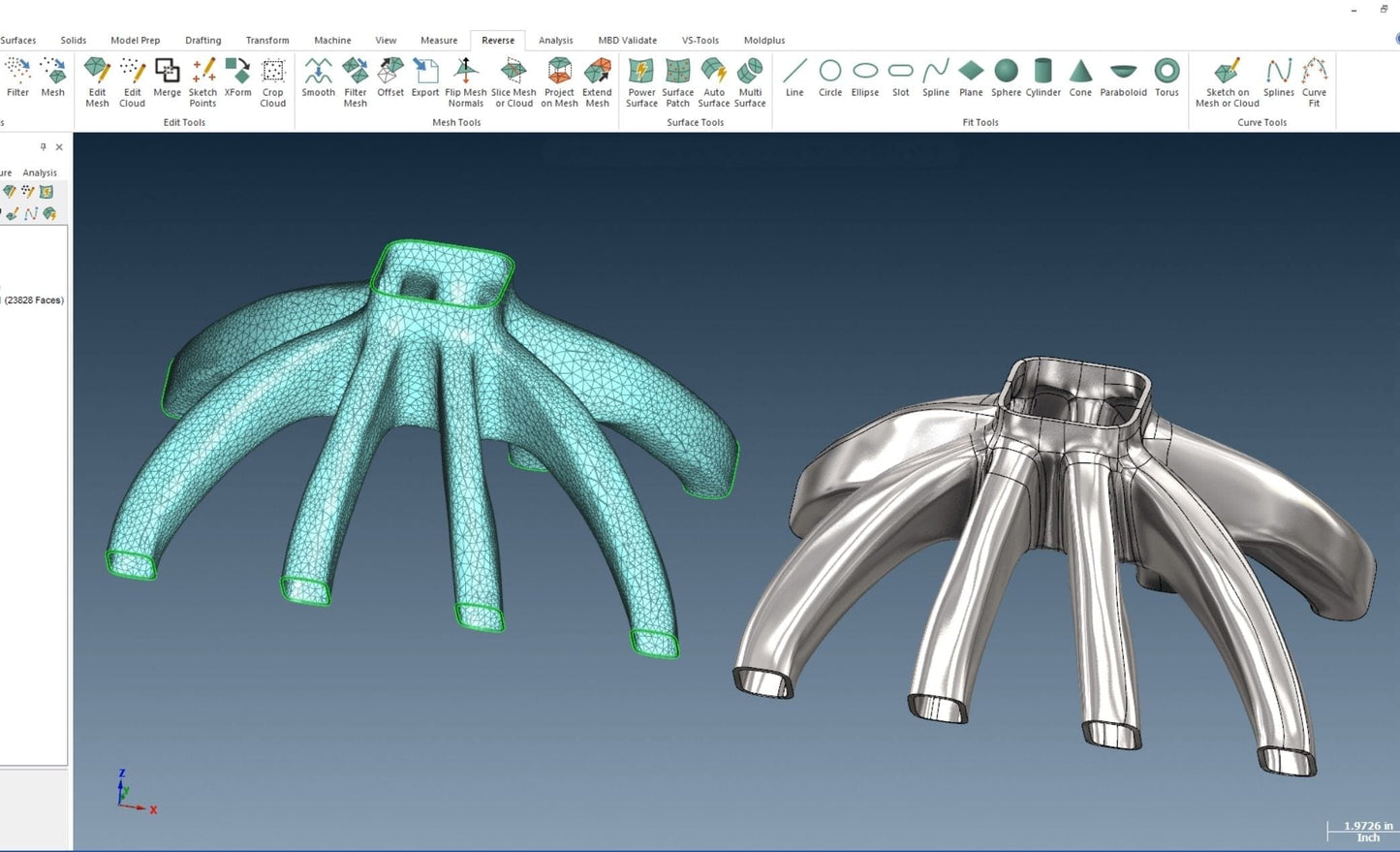 Verisurf Quick Surface Shining3D Software