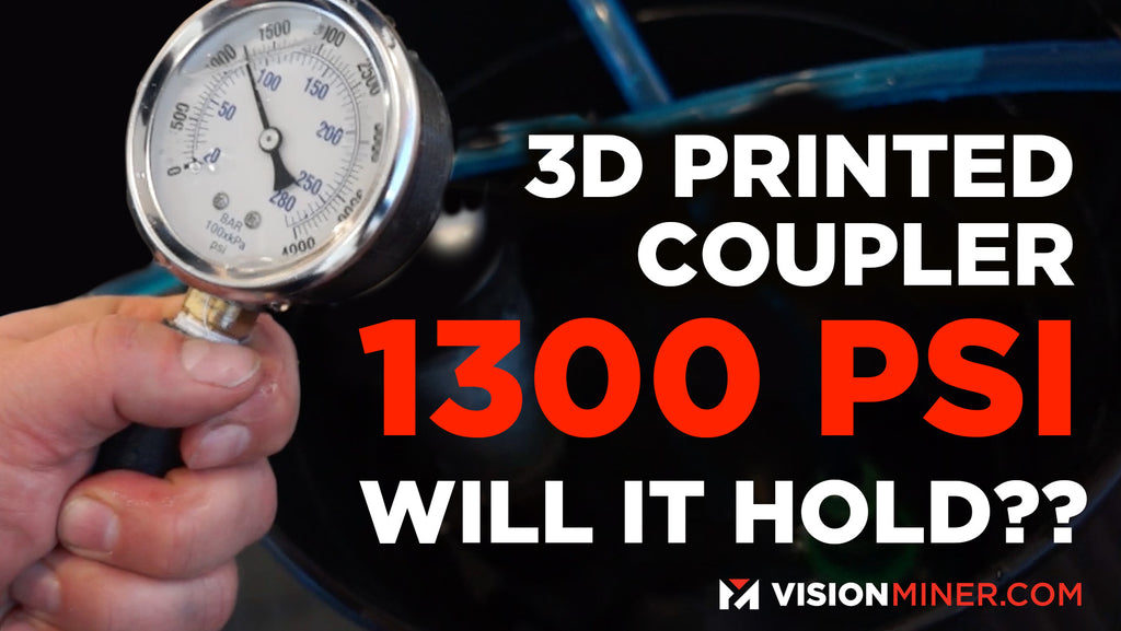 Carbon Fiber PEEK, Will It Hold?!? 1,300 PSI - 3D Printed Coupler