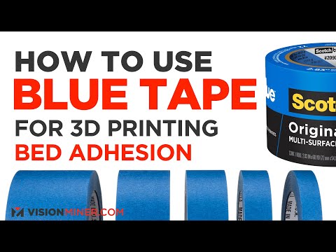 How to Use Blue Tape for 3D Printing Bed Adhesion