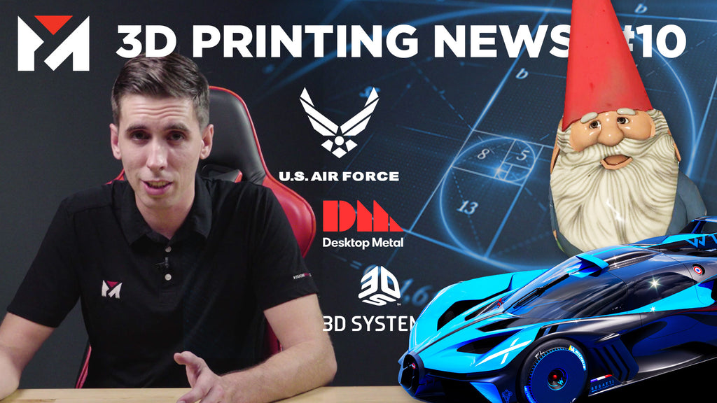 Bugatti 3D Prints The Bolide, Valve Goes to Space, Desktop Metal Live Sinter & more!