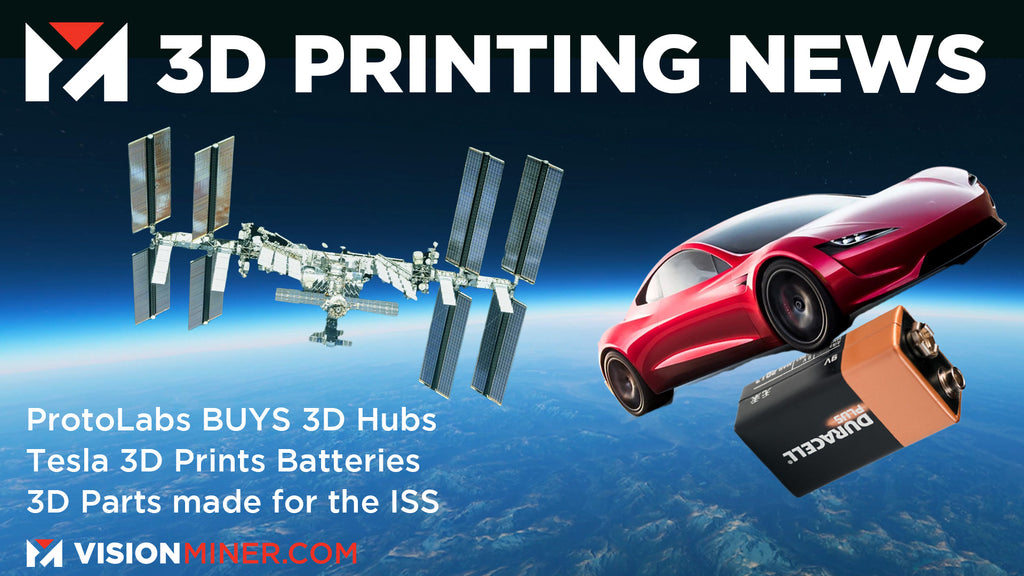 Protolabs BUYS 3D Hubs, Tesla 3D Prints Batteries, Make your own McLaren, and Metal FFF!