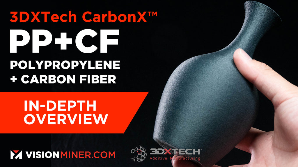 CarbonX PPCF Filament, Polypropylene + Carbon Fiber 3D Printing Filament by 3DXTech