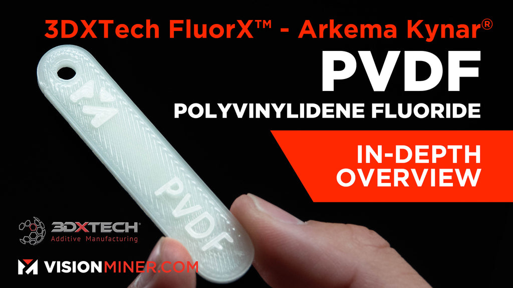 FluorX™ PVDF (Polyvinylidene fluoride) Made Using Arkema Kynar®, 3D Printing Filament from 3DXTech