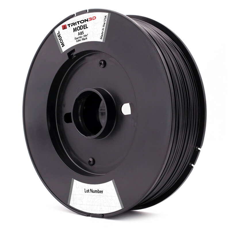 Triton ABS - Stratasys Compatible Black / 56in³ / Classic Fortus 360/400/900MC 3DXTECH FGREEL2
