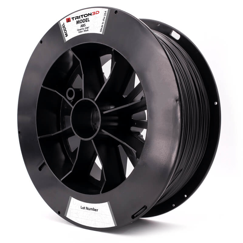Triton ABS - Stratasys Compatible Black / 92in³ / Classic Fortus 360/400/900MC 3DXTECH FGREEL2