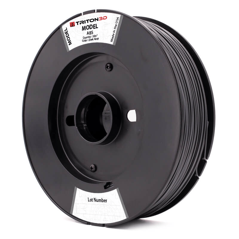 Triton ABS - Stratasys Compatible Dark Grey / 56in³ / Classic Fortus 360/400/900MC 3DXTECH FGREEL2