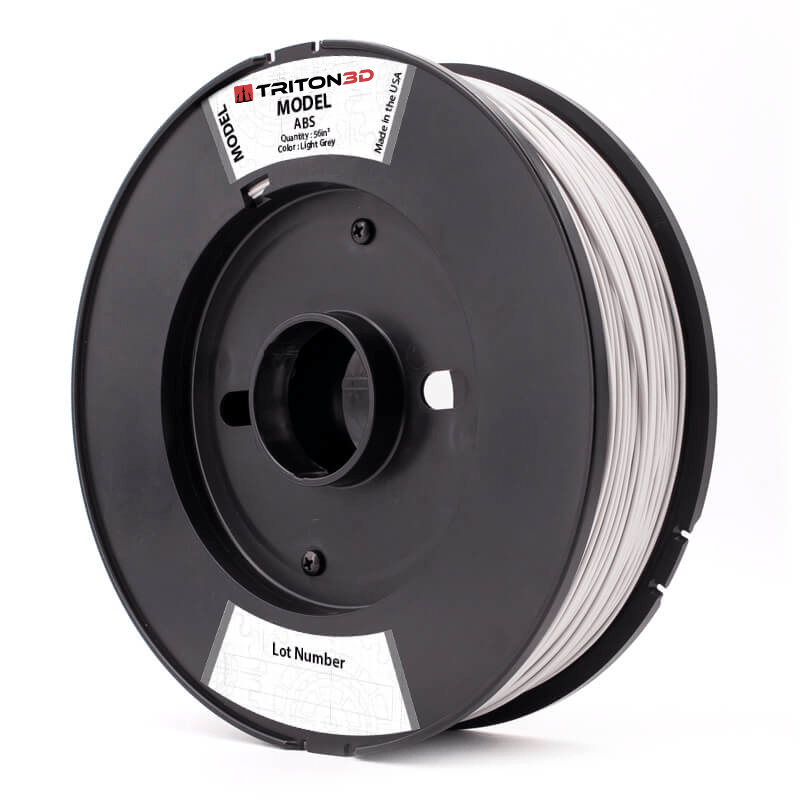 Triton ABS - Stratasys Compatible Light/Glacier Grey / 56in³ / Classic Fortus 360/400/900MC 3DXTECH FGREEL2