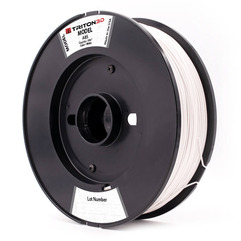 Triton ABS - Stratasys Compatible White / 56in³ / Classic Fortus 360/400/900MC 3DXTECH FGREEL2