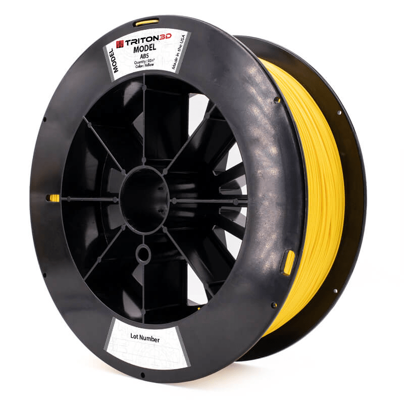 Triton ABS - Stratasys Compatible Yellow / 92in³ / Classic Fortus 360/400/900MC 3DXTECH FGREEL2