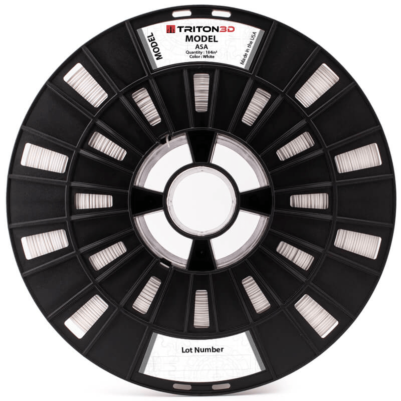 Triton ASA - Stratasys Compatible White / 184in³ 3DXTECH FGREEL2