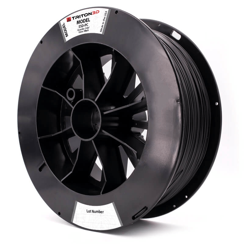 Triton ESD-PC - Stratasys Compatible Black / 92in³ 3DXTECH FGREEL2