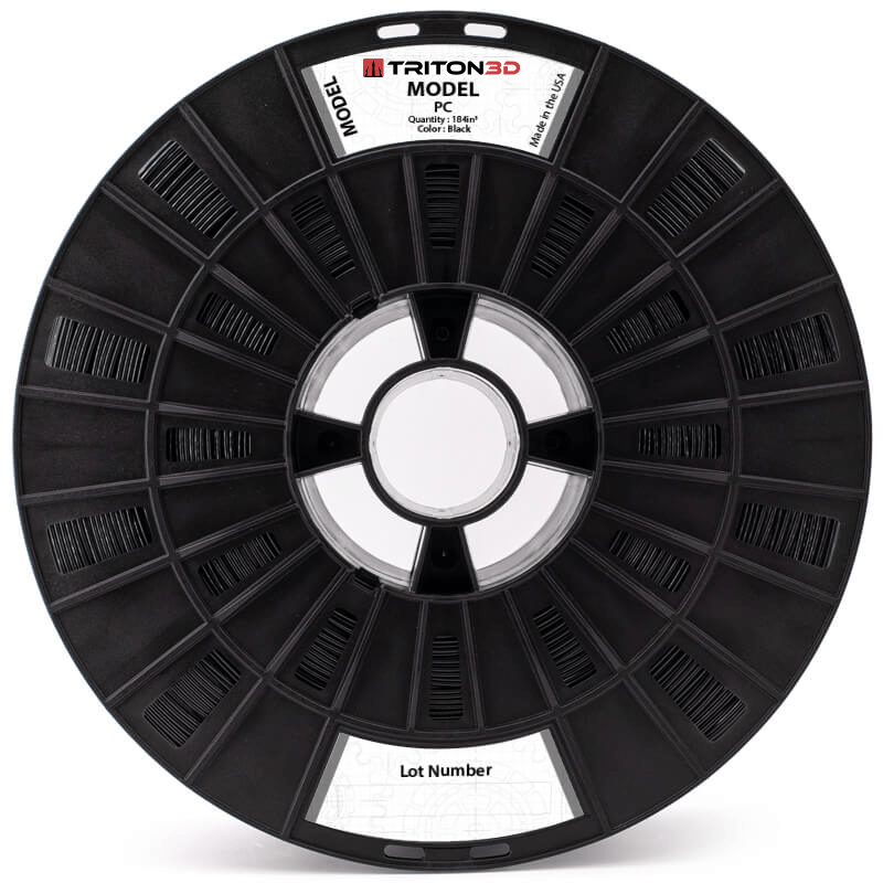 Triton PC - Stratasys Compatible (355-02210 & 355-08210) Black / 184in³ 3DXTECH FGREEL2