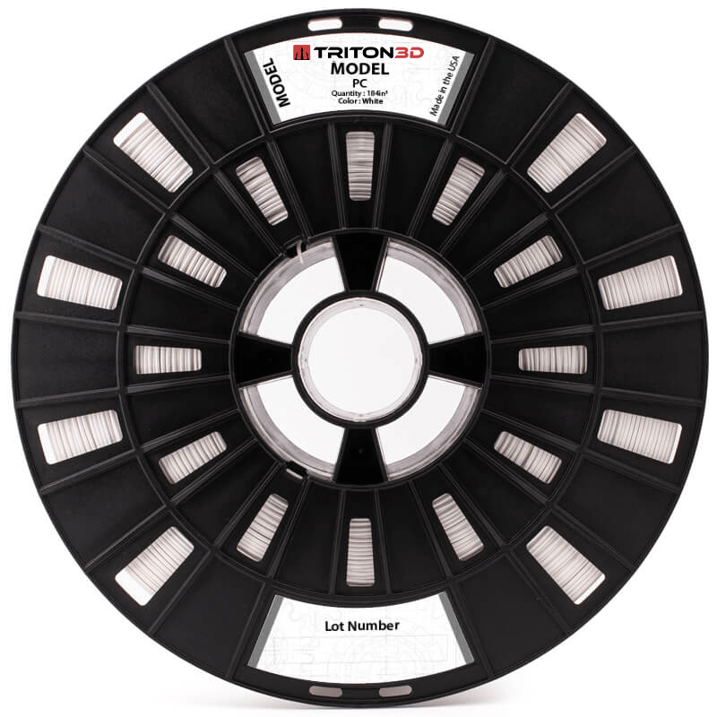 Triton PC - Stratasys Compatible (355-02210 & 355-08210) White / 184in³ 3DXTECH FGREEL2