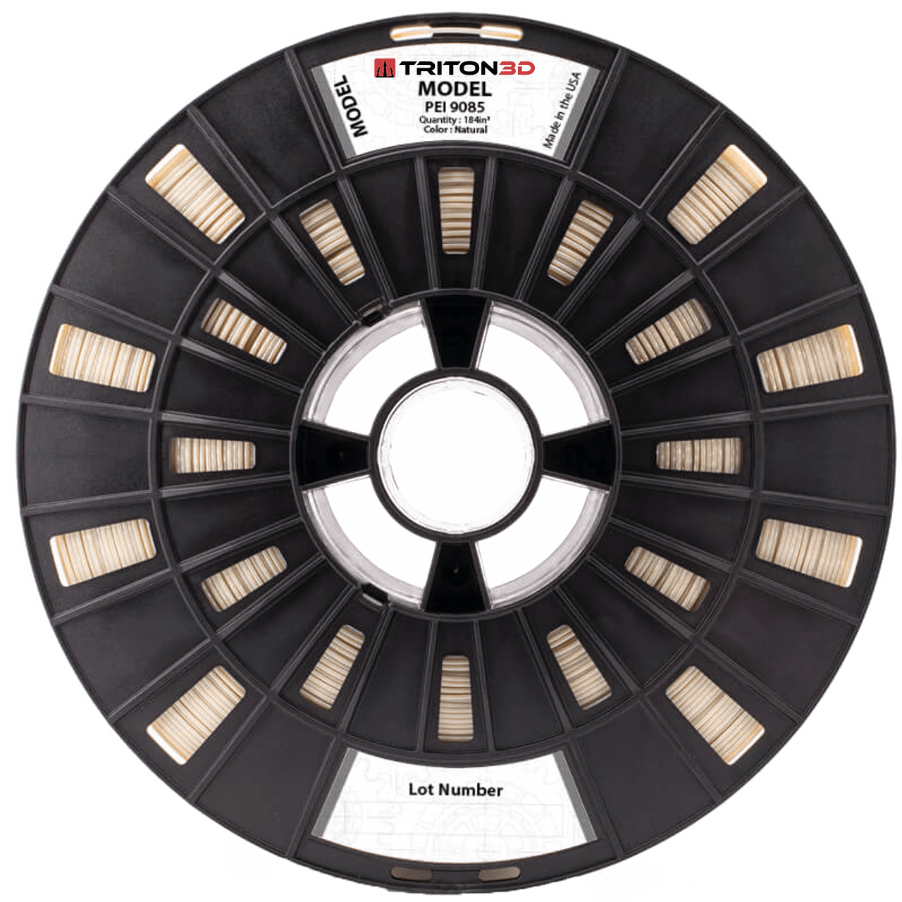 TRITON™ PEI 9085 - Stratasys® Compatible Natural / 184in³ 3DXTECH FGREEL2
