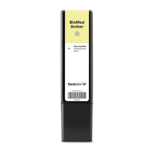 BioMed Amber Resin (Form 4) 1 L Formlabs Resin - F4 - Medical