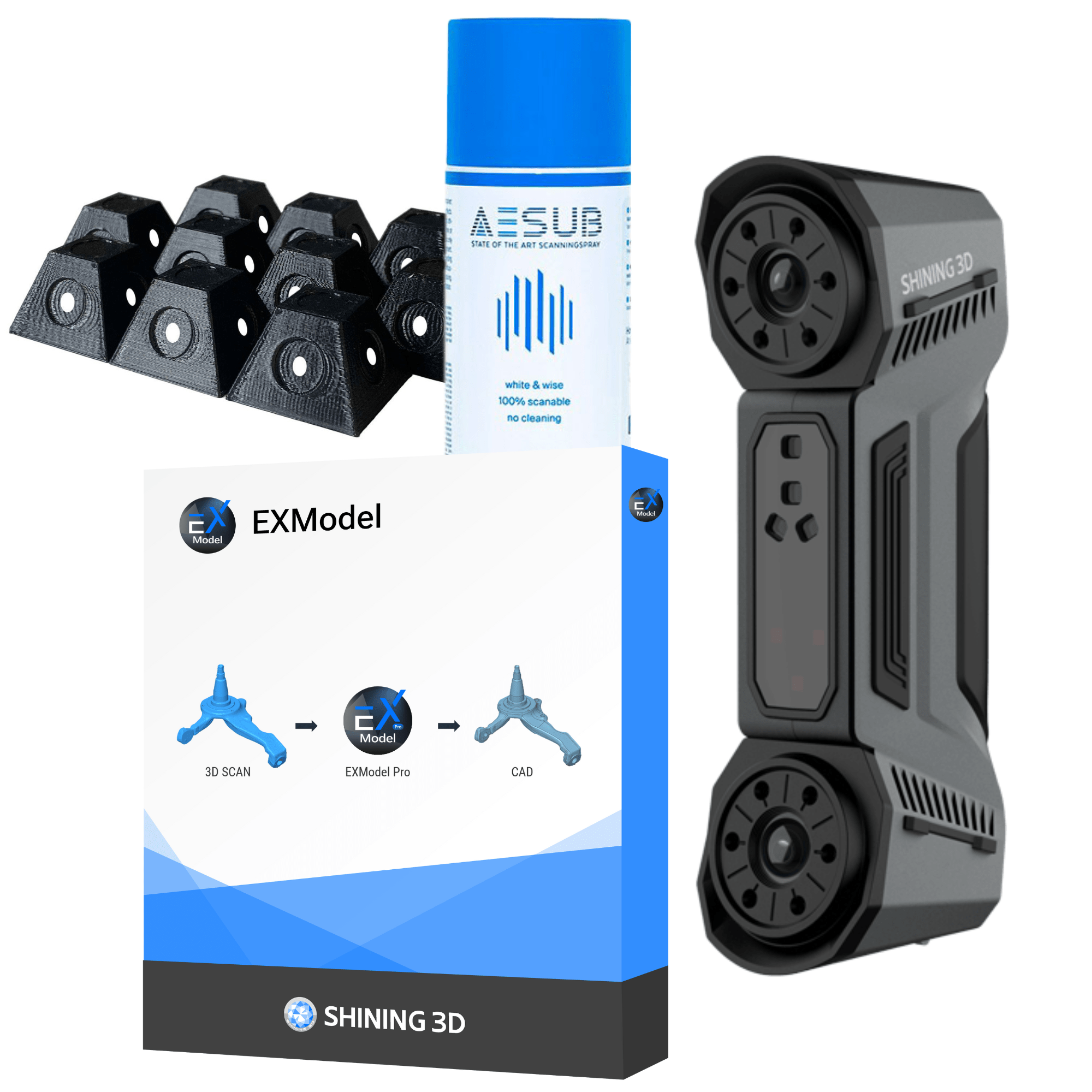 Freescan Combo+ ExModel Bundle Shining3D 3D Scanner