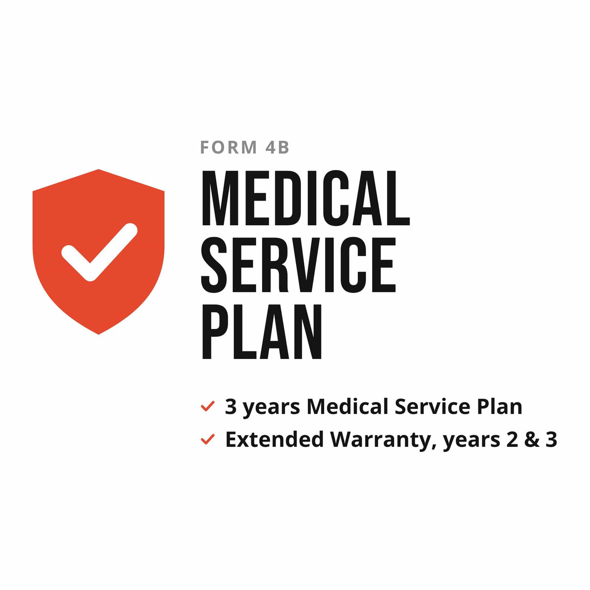 Form 4B Medical Professional Service Plan 3 Years (3yrs MSP + 2nd & 3rd Year EW) Formlabs Service Product
