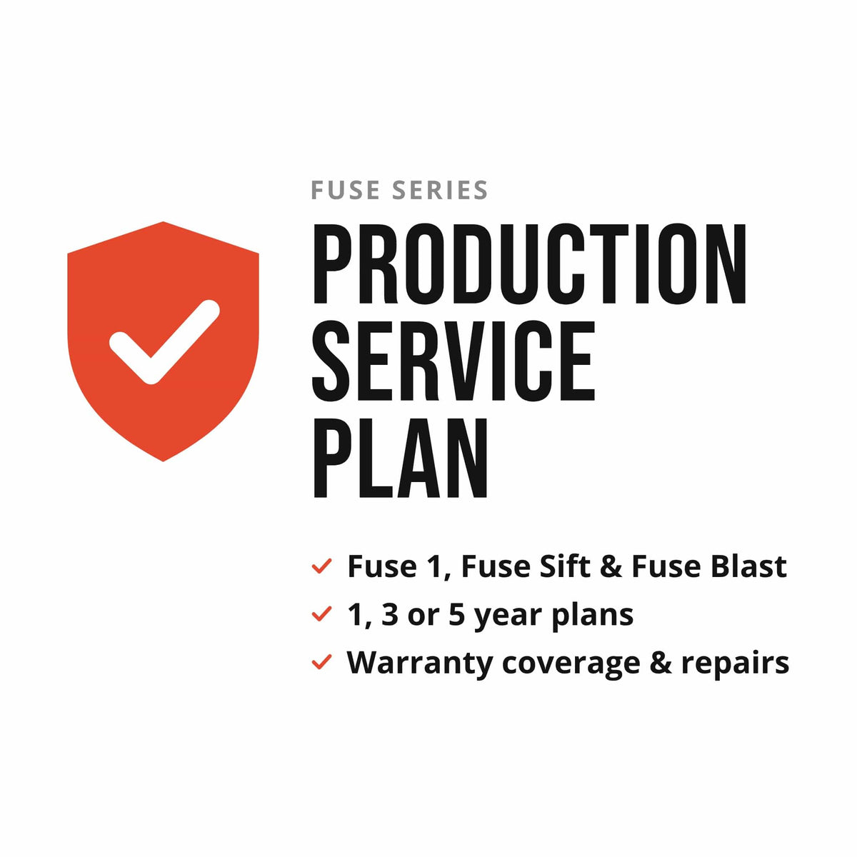 Fuse Series Production Service Plan Formlabs Service Product