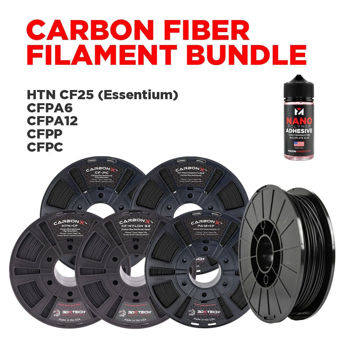 Carbon Fiber Filament Bundle Vision Miner Bundles