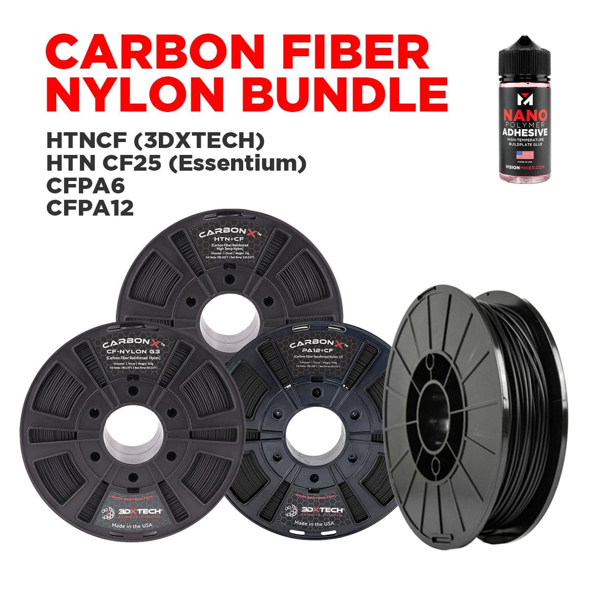 Carbon Fiber Nylon Bundle Vision Miner Bundles